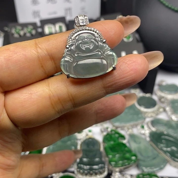 翡翠未镶嵌耳饰翡翠未镶嵌挂件