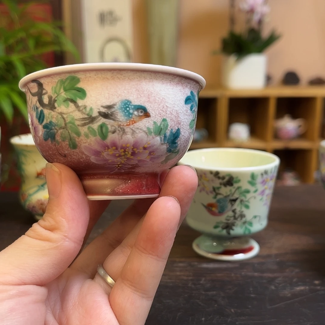 维***计柴烧手工手绘陶瓷