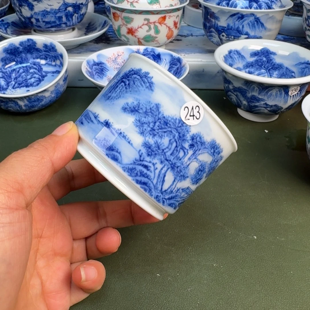 陶景德镇纯手绘茶具圆圆243