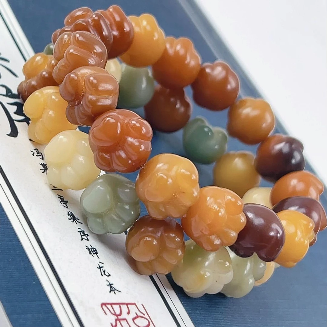 天然菩提雕刻爱心猫抓手串卡13绕指柔随机发一条