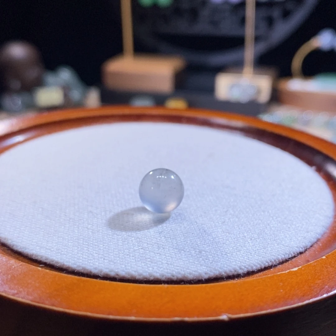 翡翠未镶嵌吊坠(不含链)翡翠黑杠珠卡9.5m