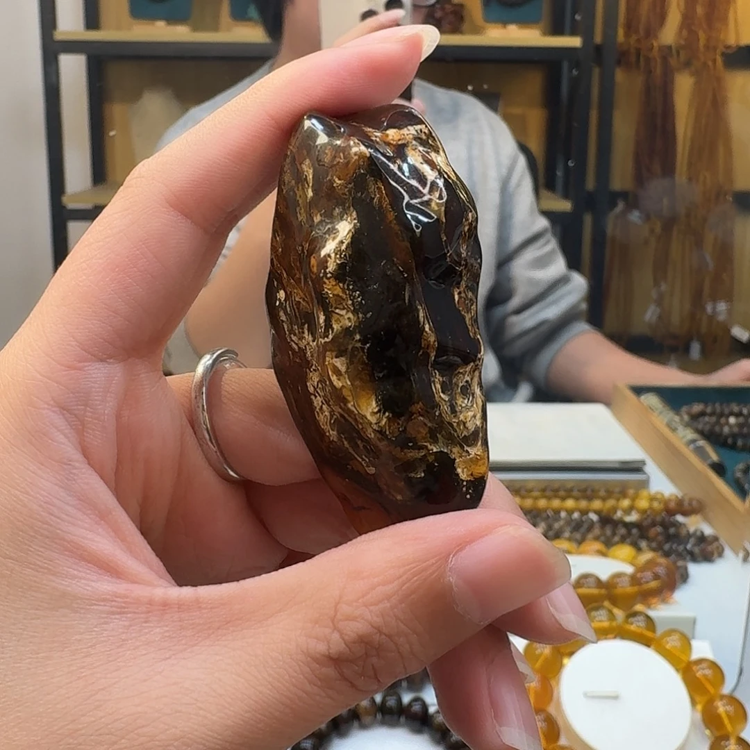 龙***海琥珀未镶嵌裸石抚顺琥珀原石