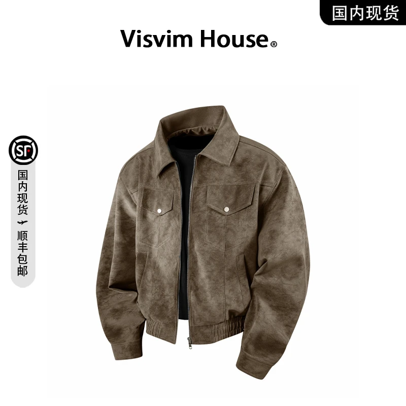 【品牌现货撤柜】VISVIM WINGS秋季新款clean fit皮衣夹克外套男士