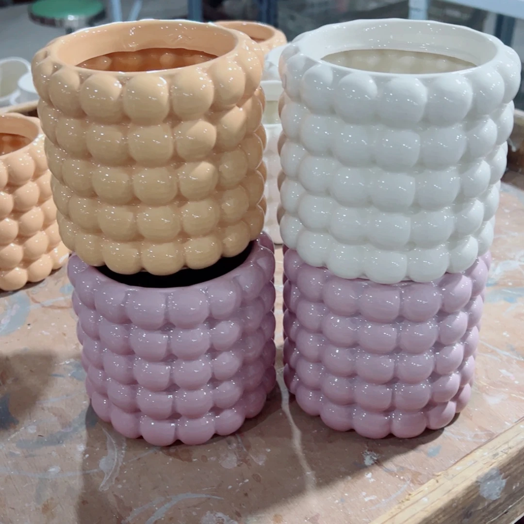 有孔，陶瓷花盆满10米包邮发货