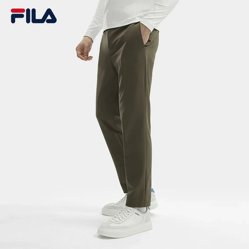 【抗皱直口商务】fila/斐乐男士长裤冬季弹力保暖休闲裤F11M412801F