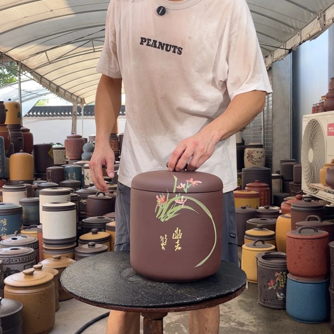 紫砂茶叶罐8 饼茶叶罐