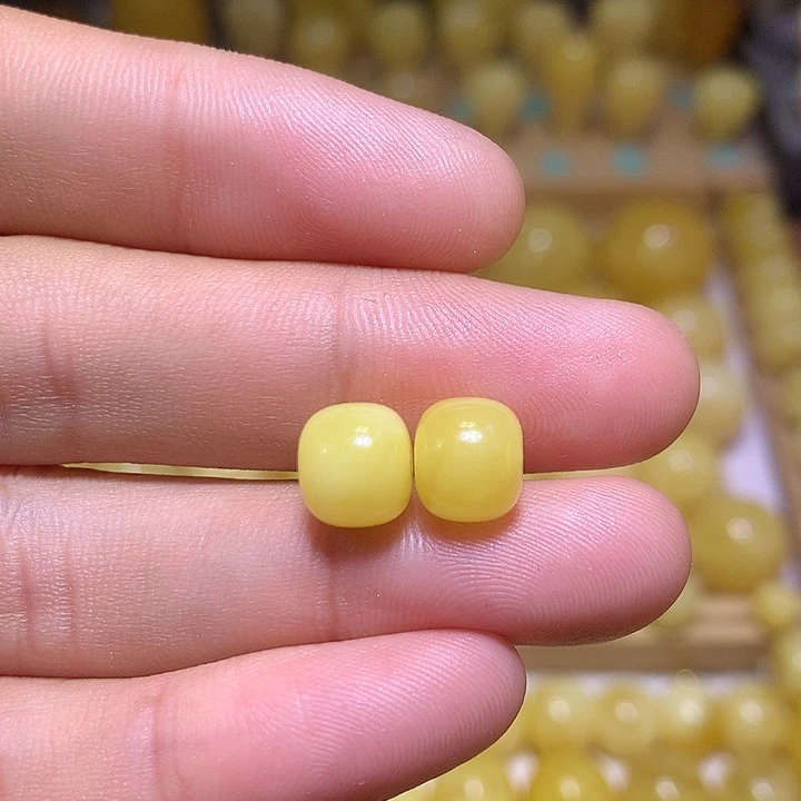 裸石蜜蜡未镶嵌天然俄料浓蜡黄白花蜜蜡精工老型8.5
