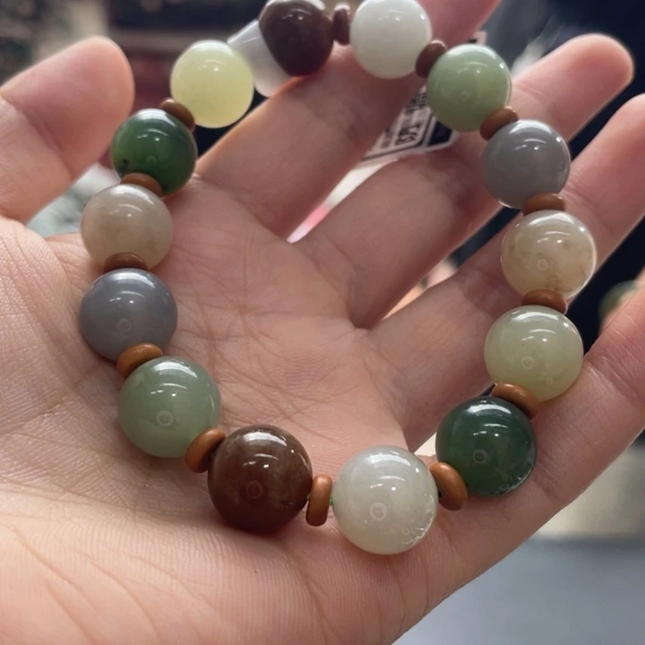 手串未镶嵌和田玉多宝手串
