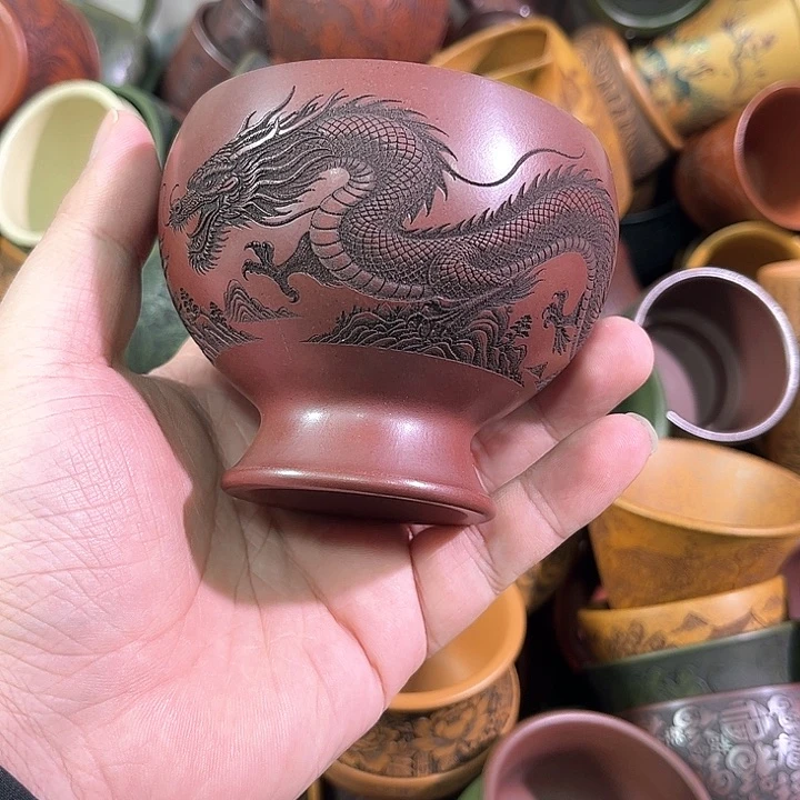 茶杯紫砂全手工紫砂主人杯