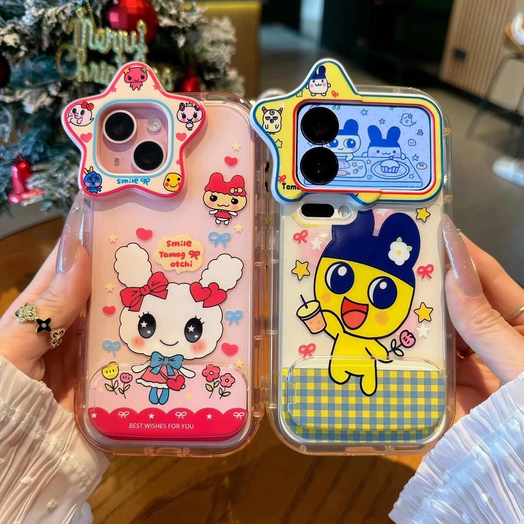 欧克里里麻美甜心吉支架适用苹果16/17手机壳华为vivo小米15/14女