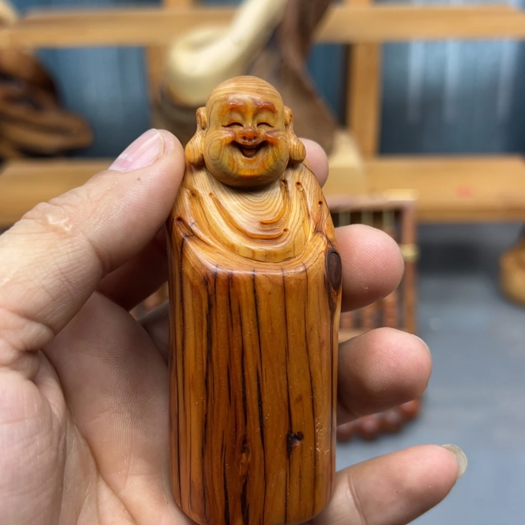 h***g木崖柏木摆件手把件