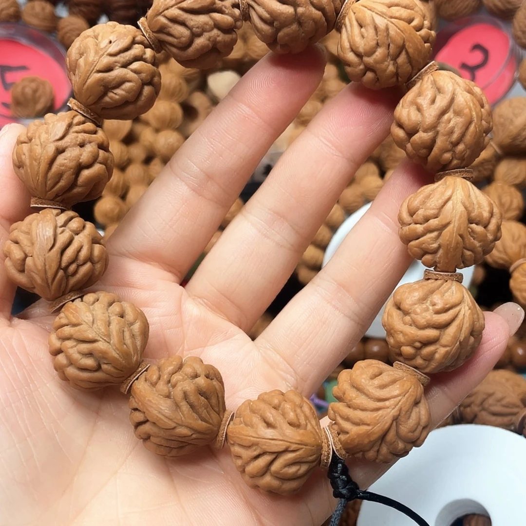 平***凡手串桃核豹子头手持22尺寸13颗