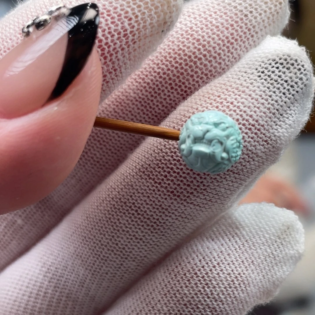 绿松石未镶嵌挂件