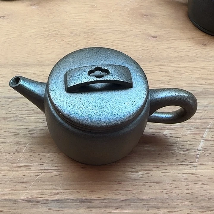 枯***藤紫砂茶壶柴烧汉瓦