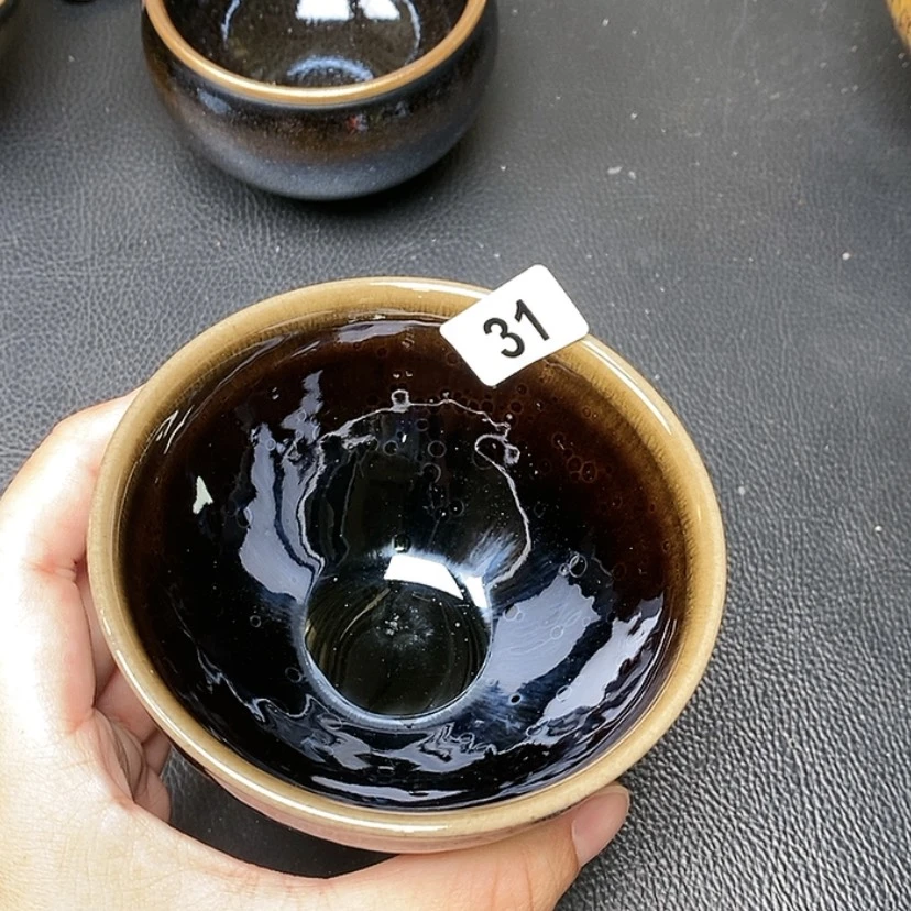 【闪购商品】茶盏建盏原矿釉手工左岸建盏