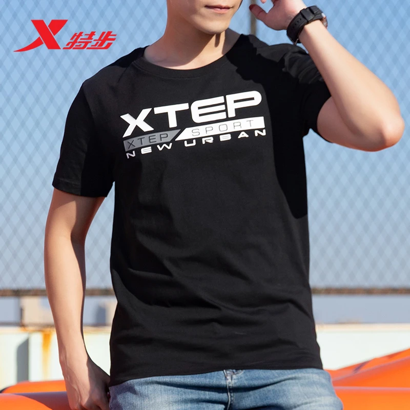 特步短袖男T恤夏季速干透气男士体恤正品青少年运动服半袖T恤男装