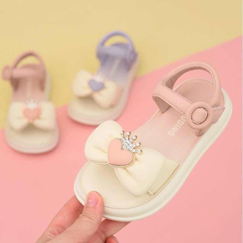 女童凉鞋2025夏季新款儿童软底鞋子小女孩防滑沙滩鞋夏款露趾童鞋