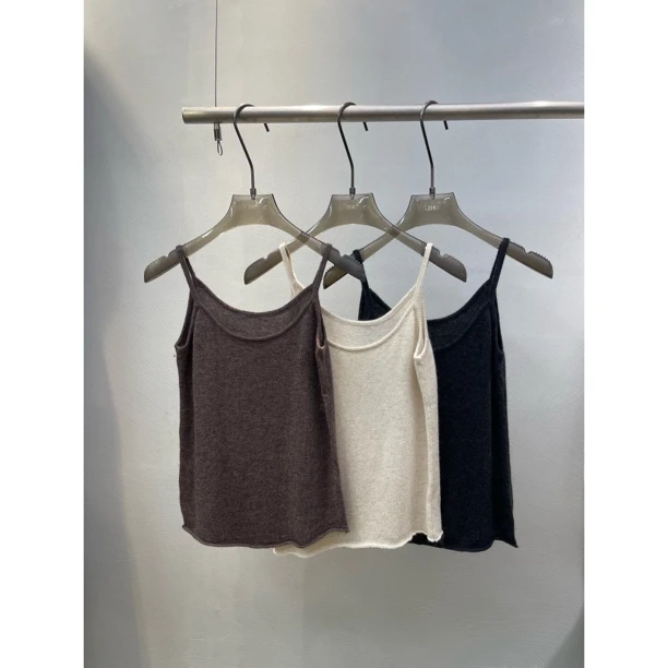 ZHU福秒（9zhu2554#) 百搭基础款！纯色薄款显瘦内搭背心10-19