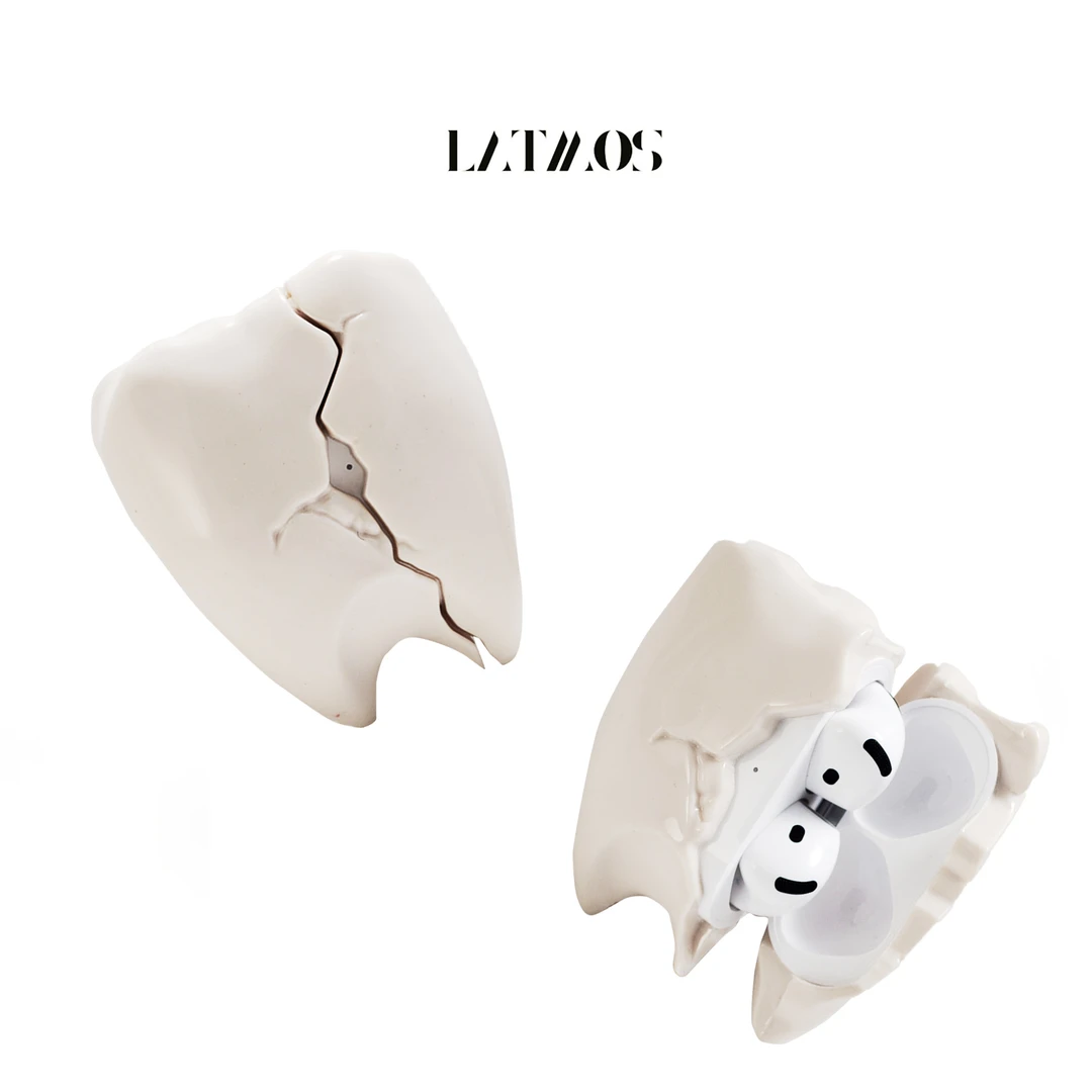 LATMOS裂牙咔咔 Airpods 苹果耳机 软壳耳机保护壳 光亮不沾灰