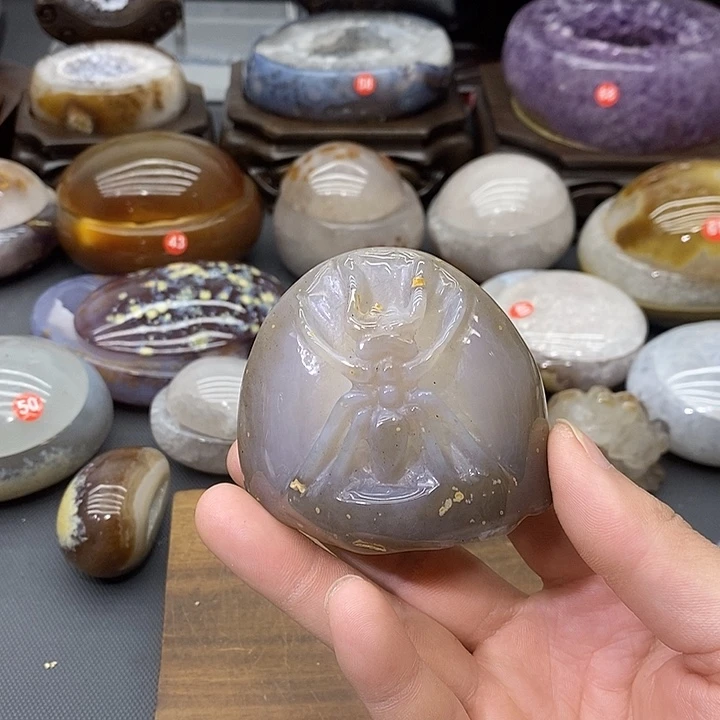 未镶嵌摆件紫晶蚂蚁