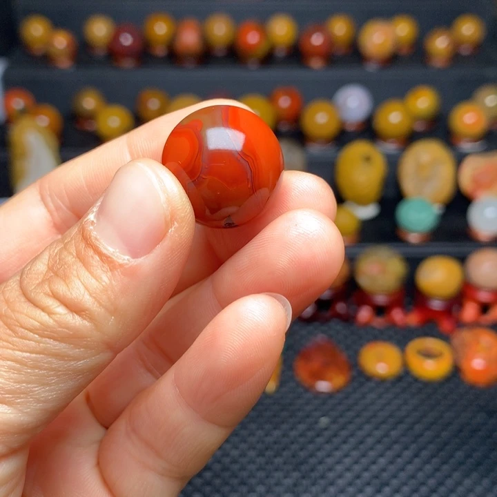 慵***y玛瑙/玉髓未镶嵌战国红