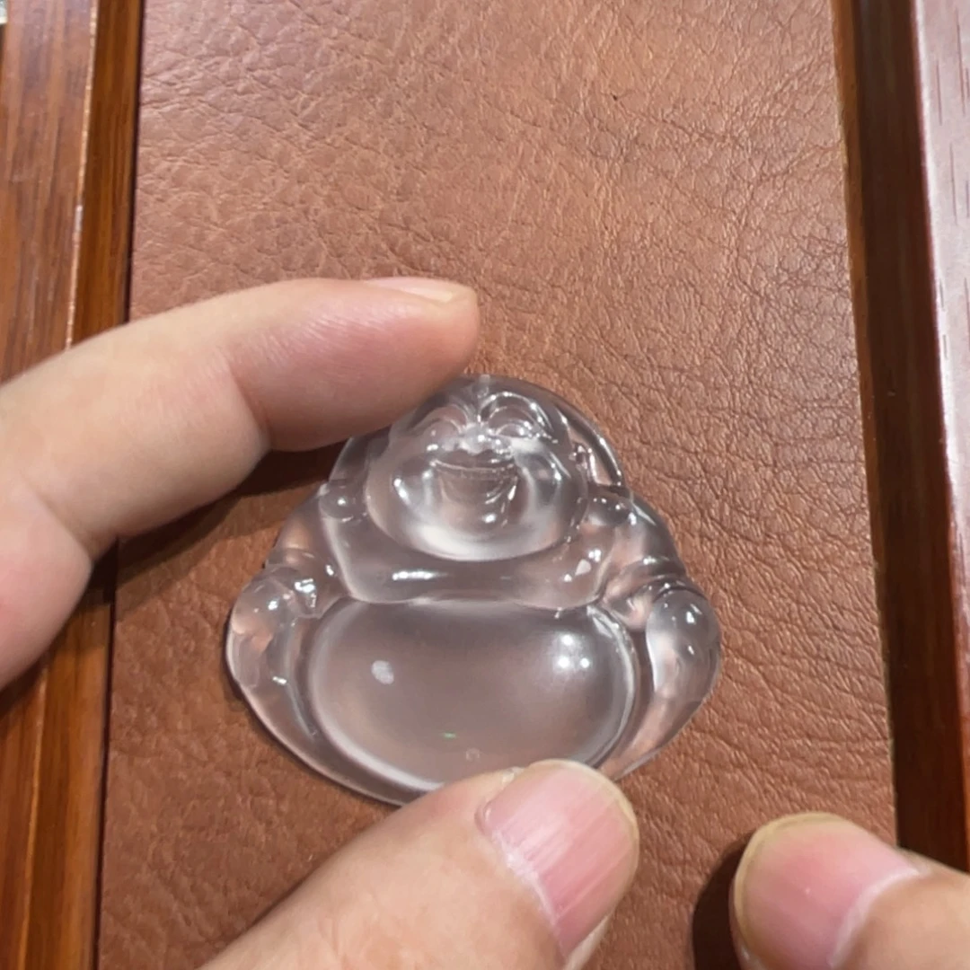 渊***湖石英质玉未镶嵌佛公吊坠
