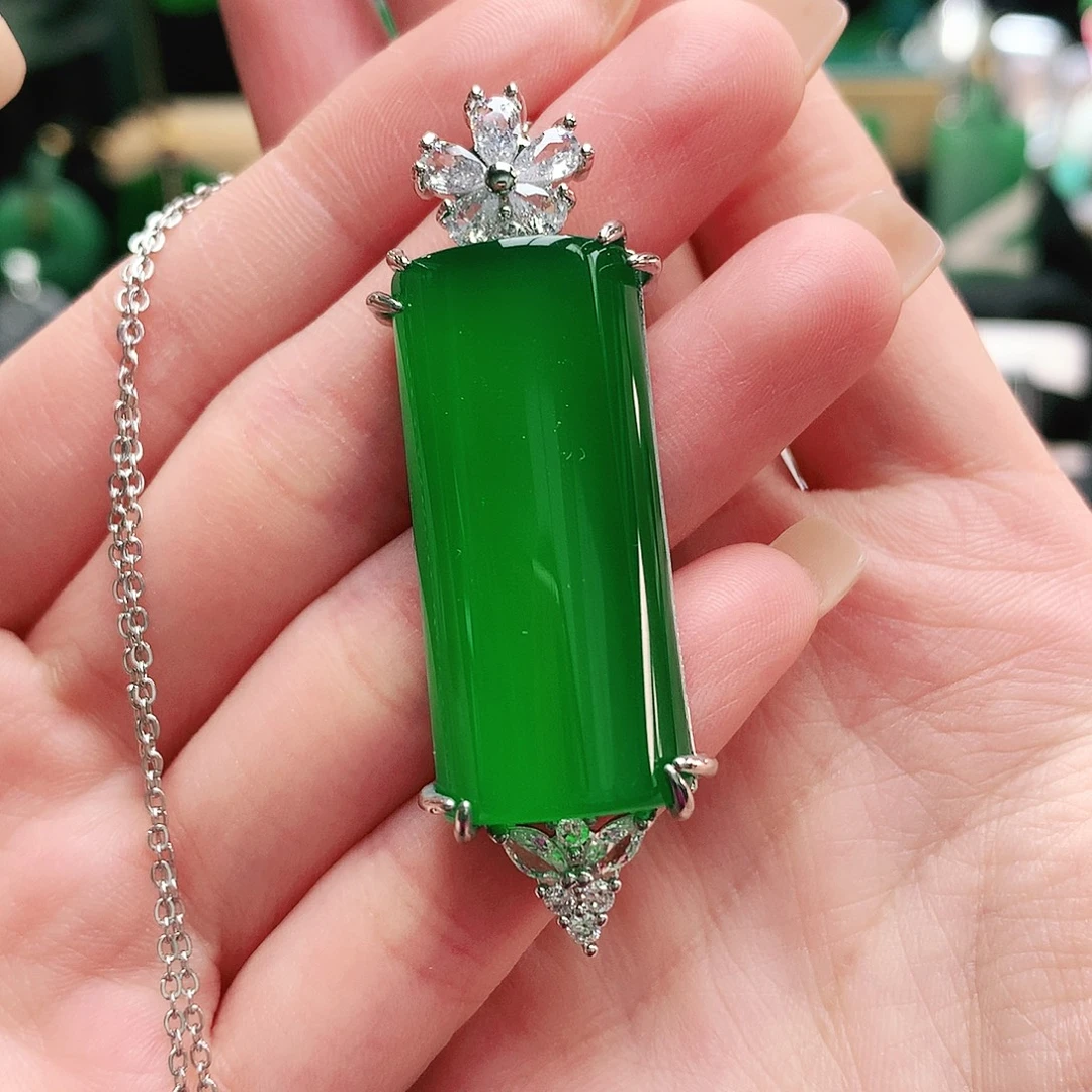 玛瑙/玉髓合金吊坠