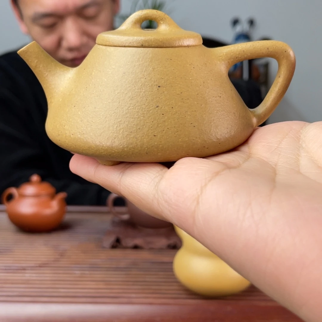茶壶本山绿泥子冶石瓢120cc半手