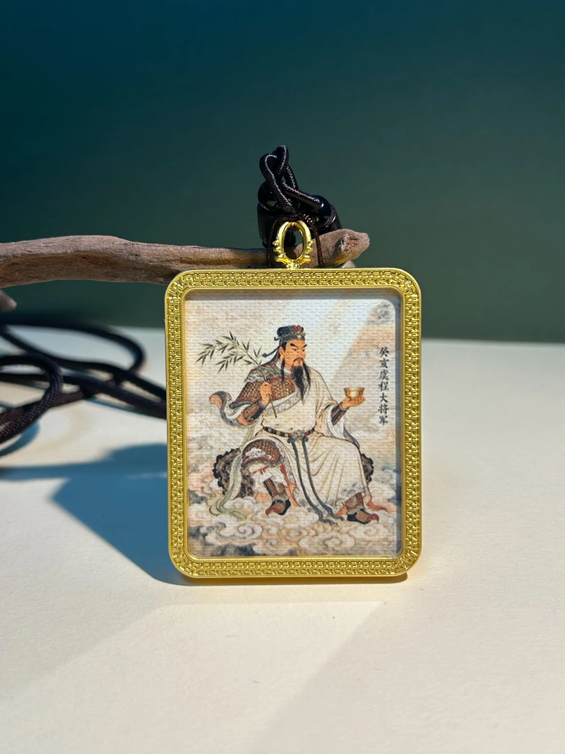 合金玻璃吊坠 2【亥猪】吊坠唐卡十二生肖守护神 合金玻璃双面