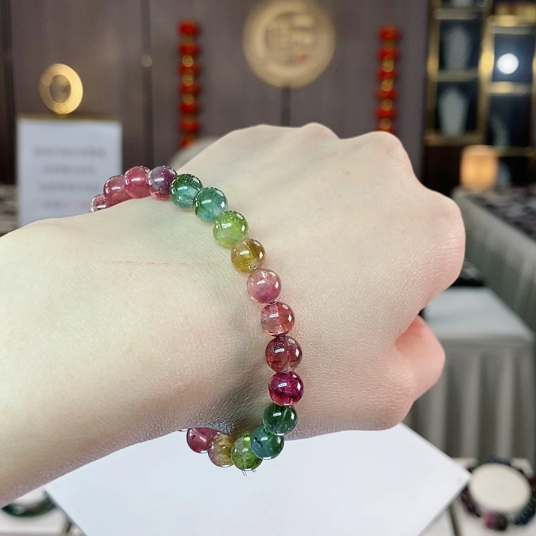 碧玺收藏西瓜单圈7未镶嵌