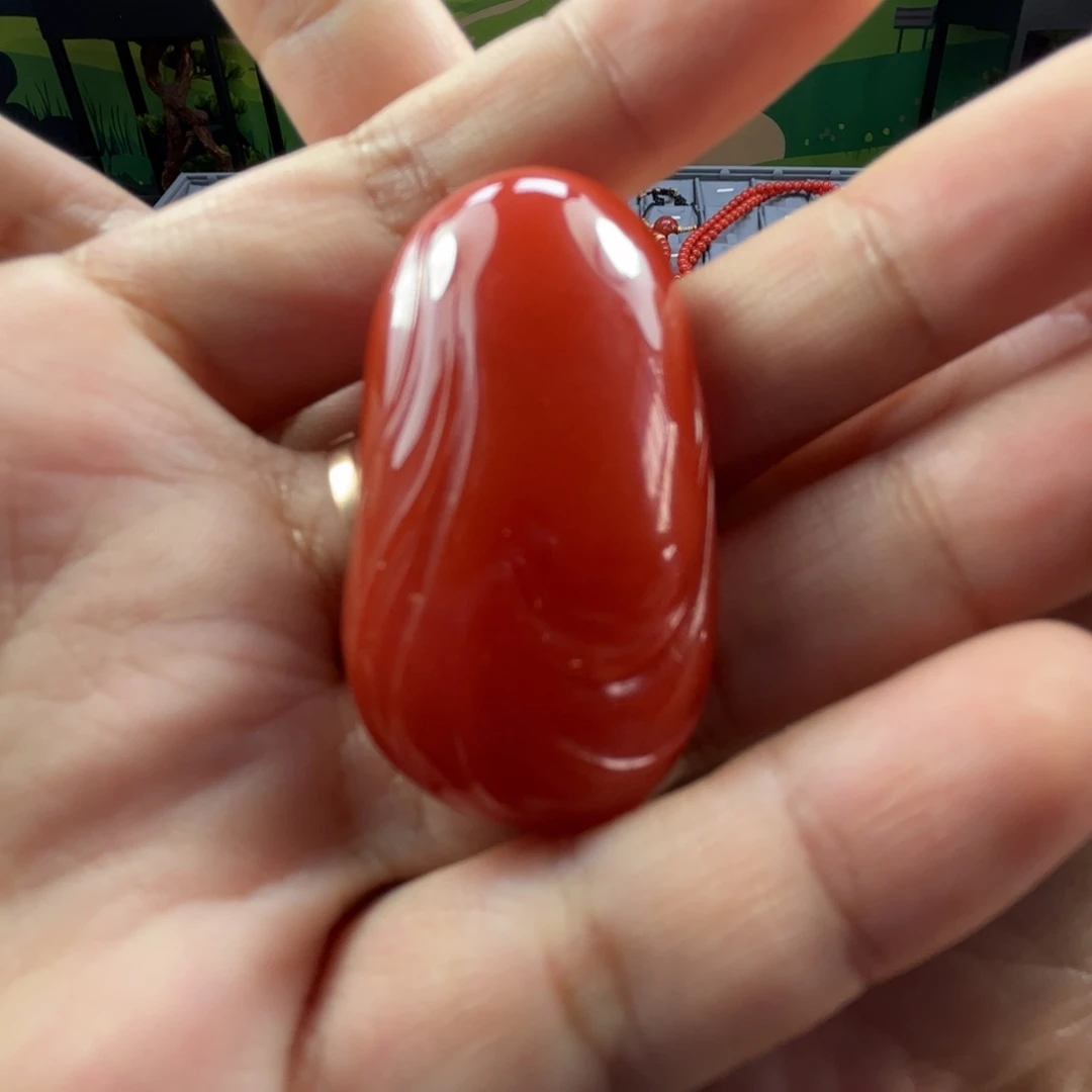南红玛瑙未镶嵌手链随行吊坠