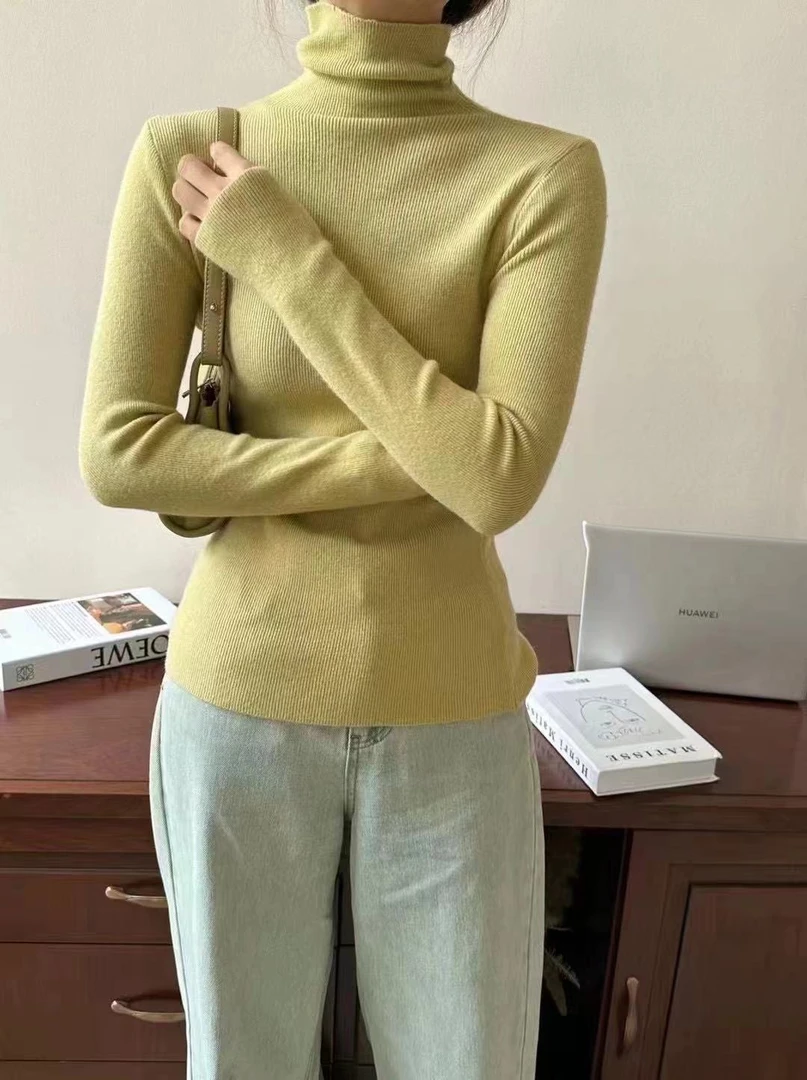 小鲨鱼2024秋冬时尚女装网红洋气宽松毛呢加厚格子韩版751-800