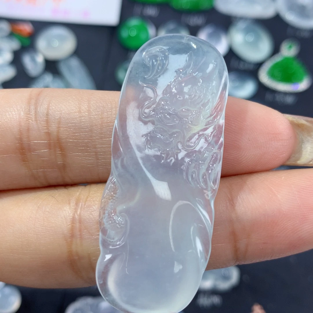 翡翠颈饰未镶嵌纯天然缅甸A货翡翠