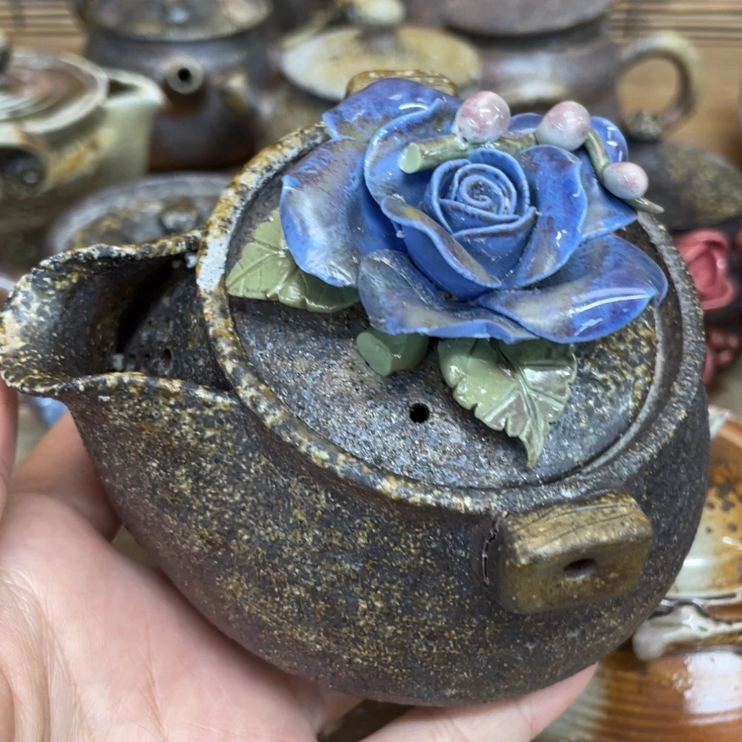 柴烧茶壶柴烧茶壶瑕