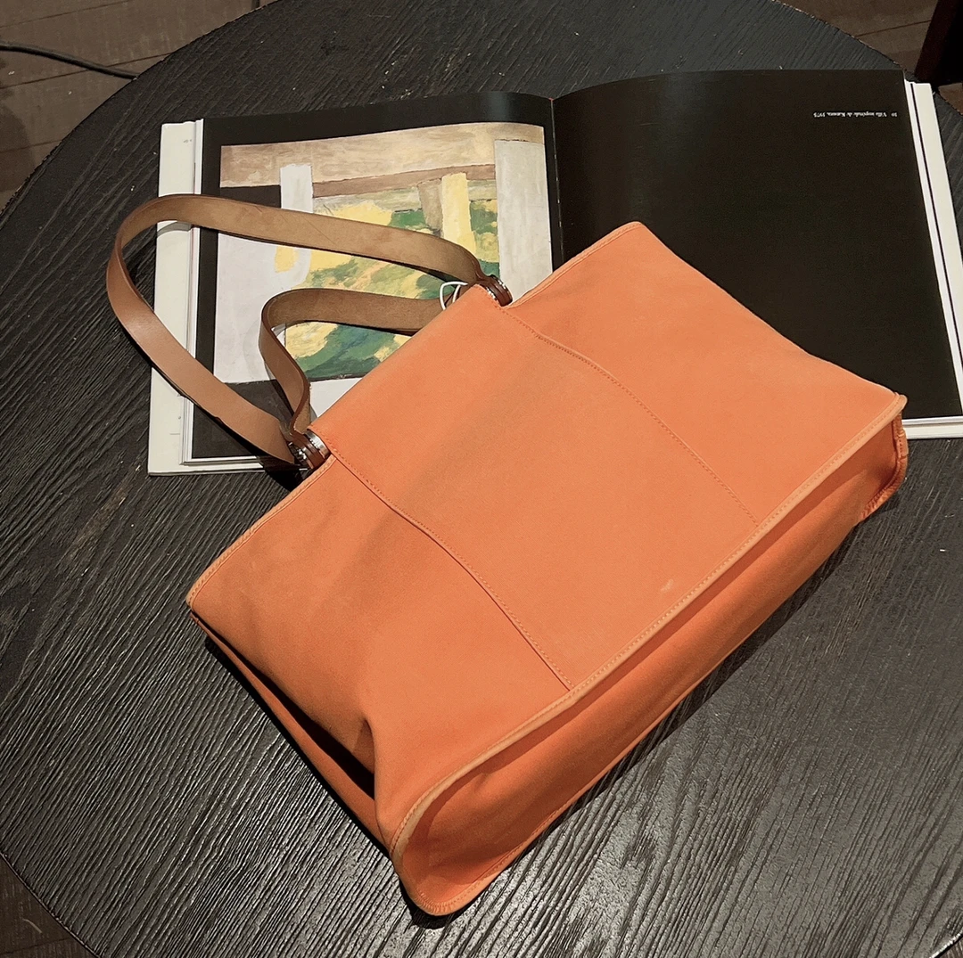 95新 Hermes/爱马仕 舍得 Hermes橙色cabag单肩包