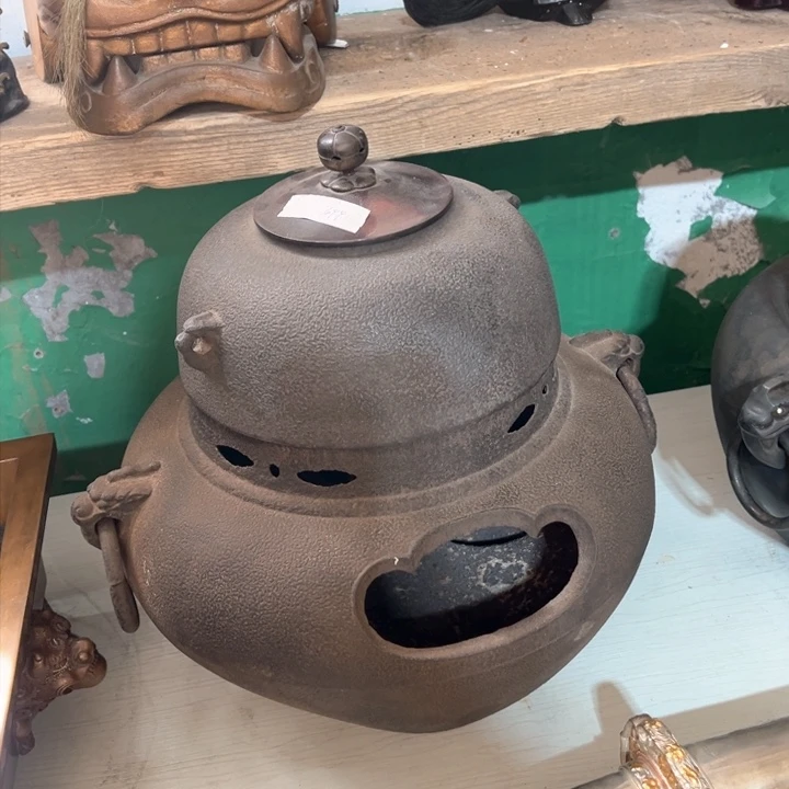 蜜安罐瓷香炉锡茶则