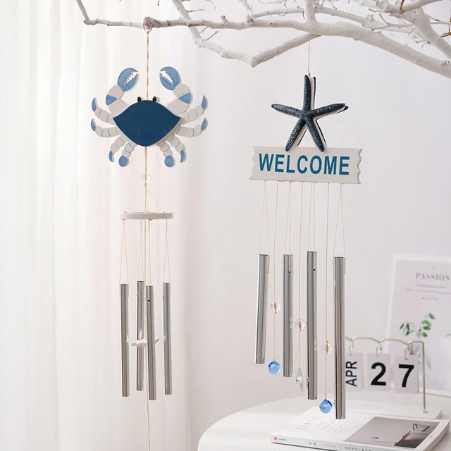 地中海海洋风铃幼儿园空中装饰走廊挂饰原创设计铃铛创意挂件吊饰