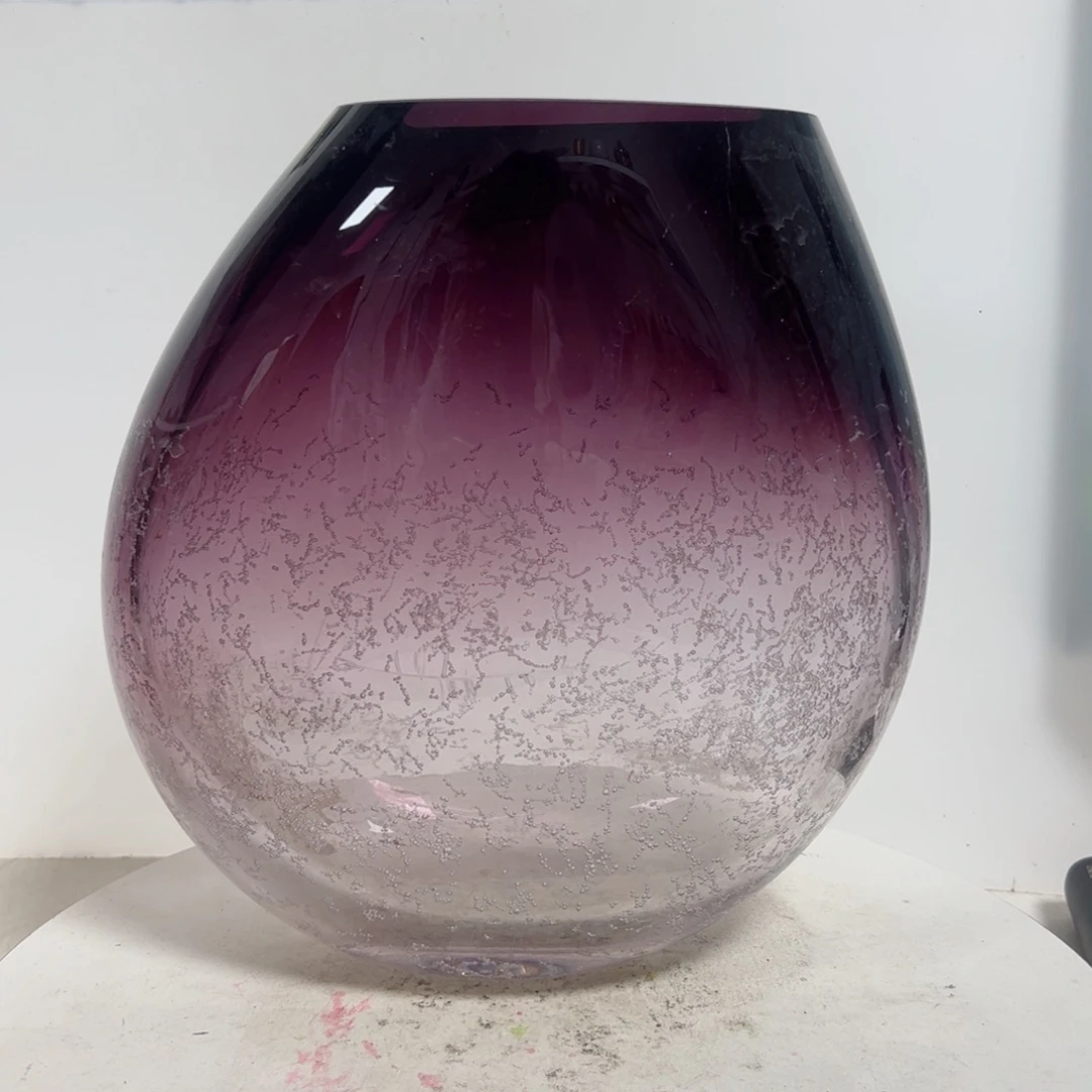 22.5 高轻奢琉璃花器福利正常手工痕迹