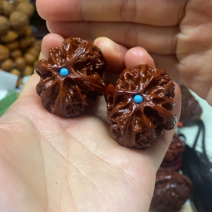 风***子吊坠文玩核桃苹果园36