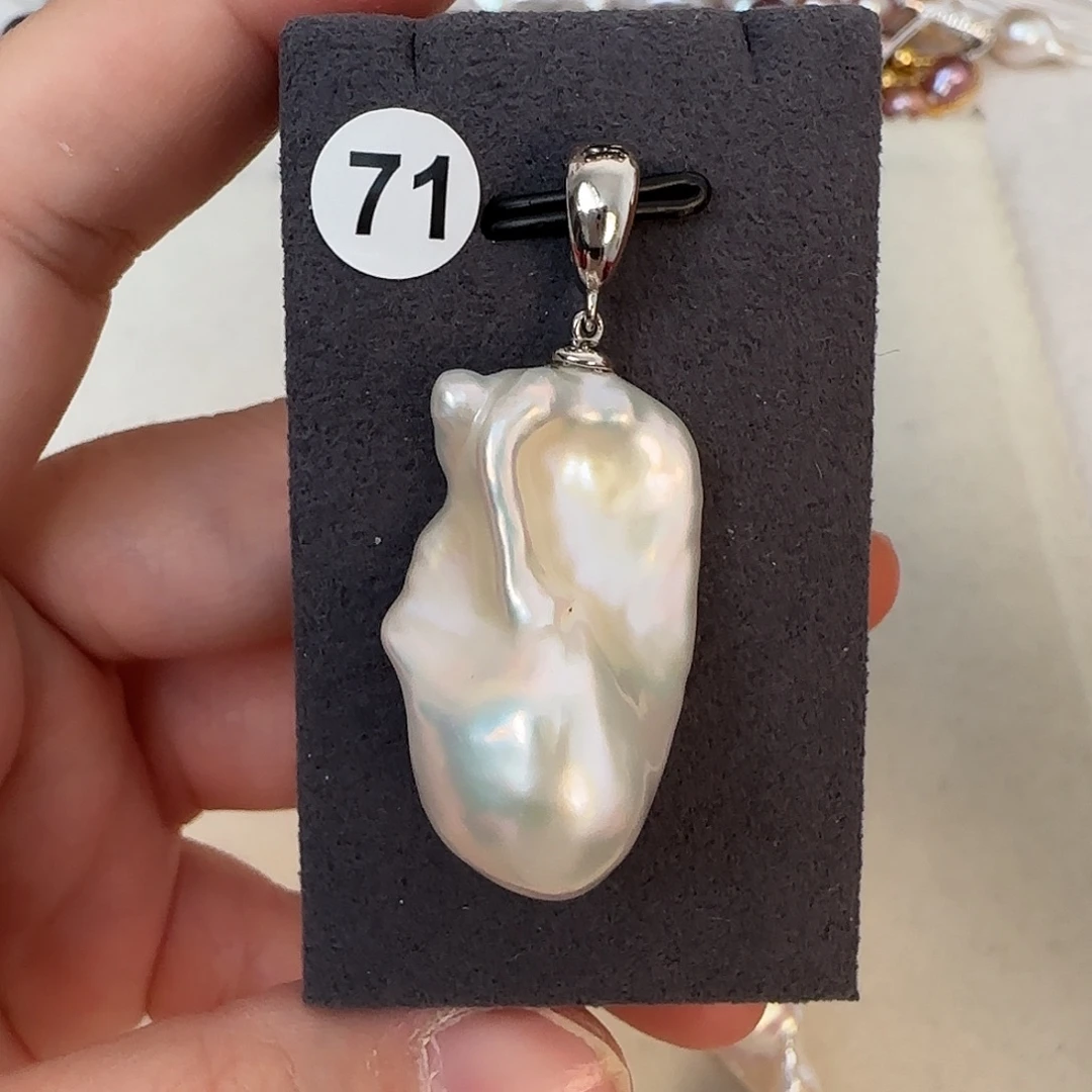 颈饰淡水珍珠银S925镶嵌