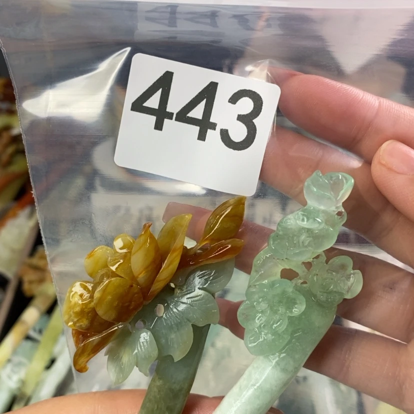 【闪购商品】岫玉发饰未镶嵌旎***旎