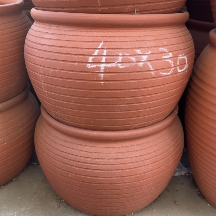 花盆紫砂口40高30宜兴紫砂 粗糙正常