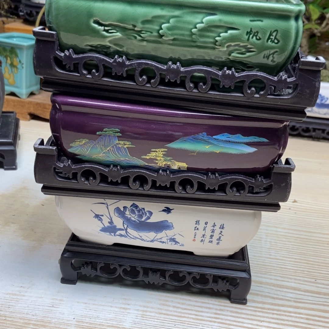 瓷片陶瓷花盆陶瓷艺术