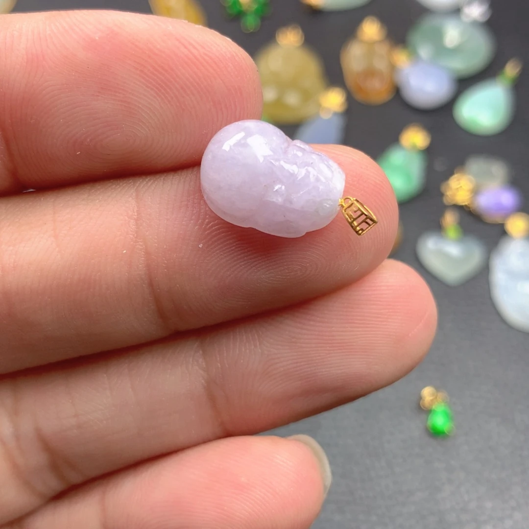 【闪购商品】颈饰18K金镶嵌翡翠翡翠