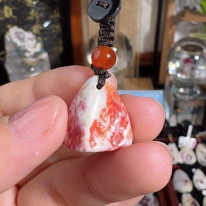 天然辰砂朱砂吊坠