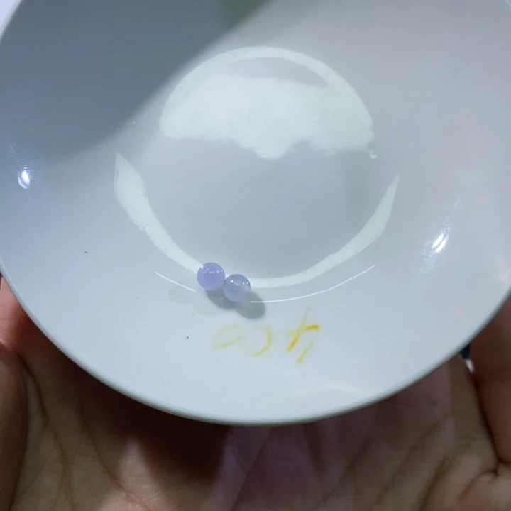 散珠翡翠泡*鱼天然缅甸翡翠2颗卡5.5