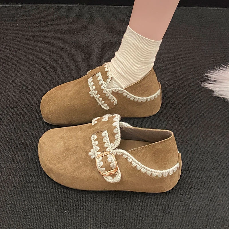 内增高勃肯鞋女厚底2025年秋季新款全包勃肯单鞋两穿一脚蹬懒人鞋