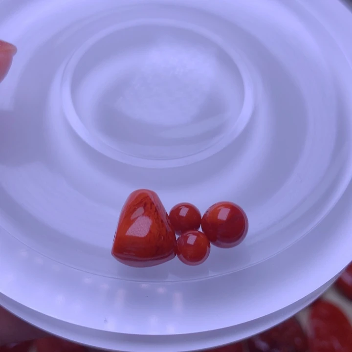 '***'南红玛瑙火焰纹组合未镶嵌84