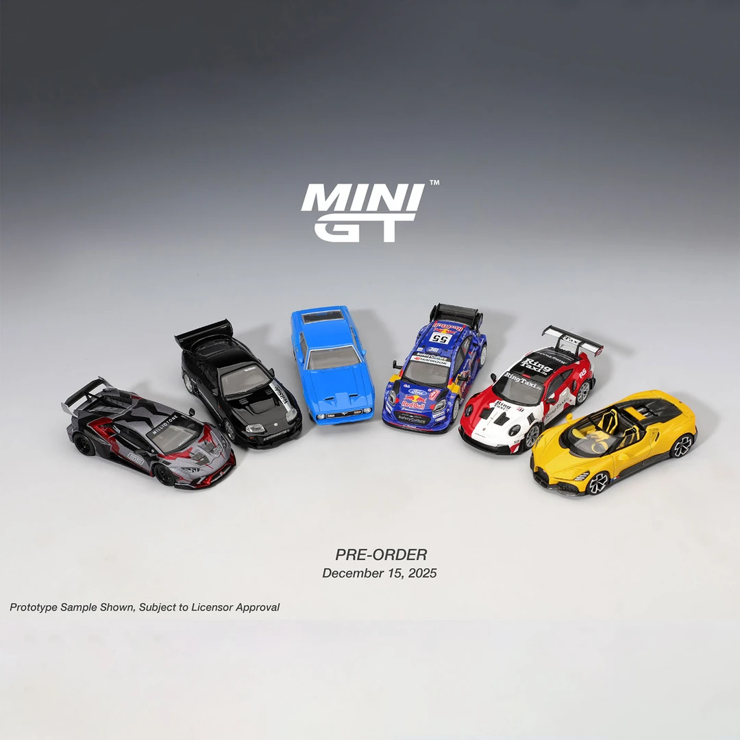 MINIGT车模 1:64合金 保时捷911GT3 RS 兰博基尼红牛拉力汽车模型