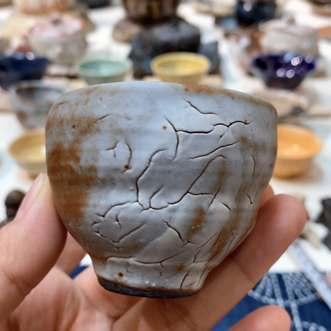 柴烧侘寂粗陶茶具